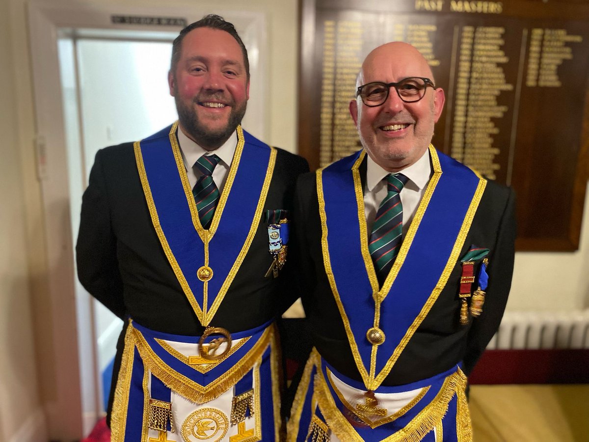 What a fantastic evening, a banner dedication of by the PGM and his team, then a double second degree ceremony and a wonderful festive board. An evening that to me is what freemasonry is all about. With some very distinguished guest such as the PGM designate for Gloucestershire