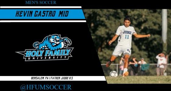 FJ_Soccer27's tweet image. Congratulations to Senior Captain Kevin Castro for continuing both his academic and soccer endeavors at Holy Family University. #YahooBlue 🔴🔵⚽️