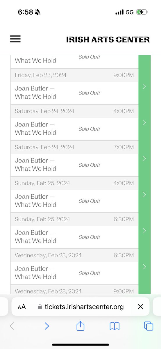 ajconnolly's tweet photo. Love to see it! @IrishArtsCenter #WhatWeHold #JeanButler https://t.co/m9n7wOWpqs