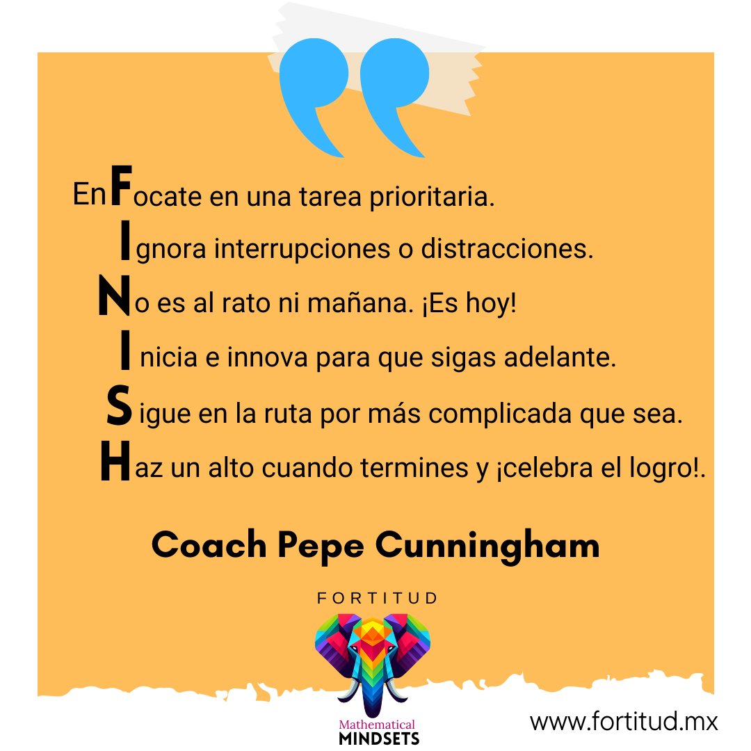 La clave no es tener un comienzo perfecto, sino terminar lo que has comenzado con determinación y persistencia.

fortitud.mx

#MentalidadDeCrecimiento
#CulturaDeAprendizaje
#PensamientoPositivo
#Persistencia
#Optimismo
#ActitudDeAprendizaje
#cambiatumentecambiatuvida
