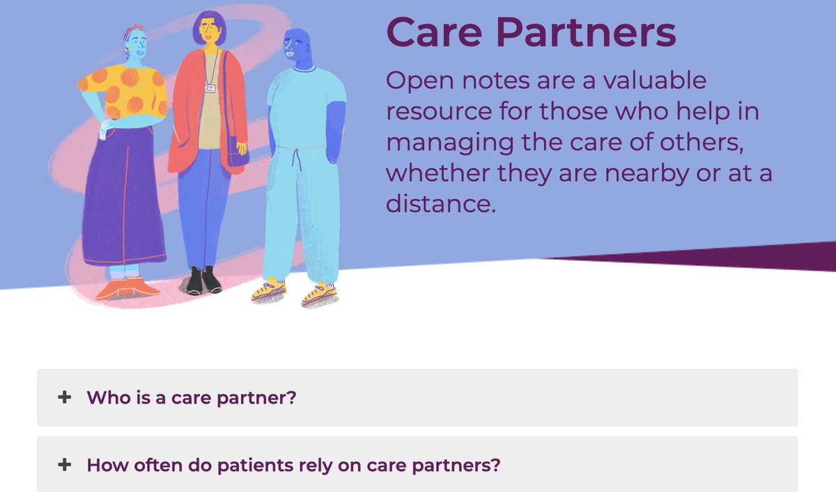 Nearly 40% of people report sharing an open note with someone outside of the formal health care system. What are the risks and benefits to patients who share medical notes with friends and family members? opennotes.org/care-partners-… #opennotes