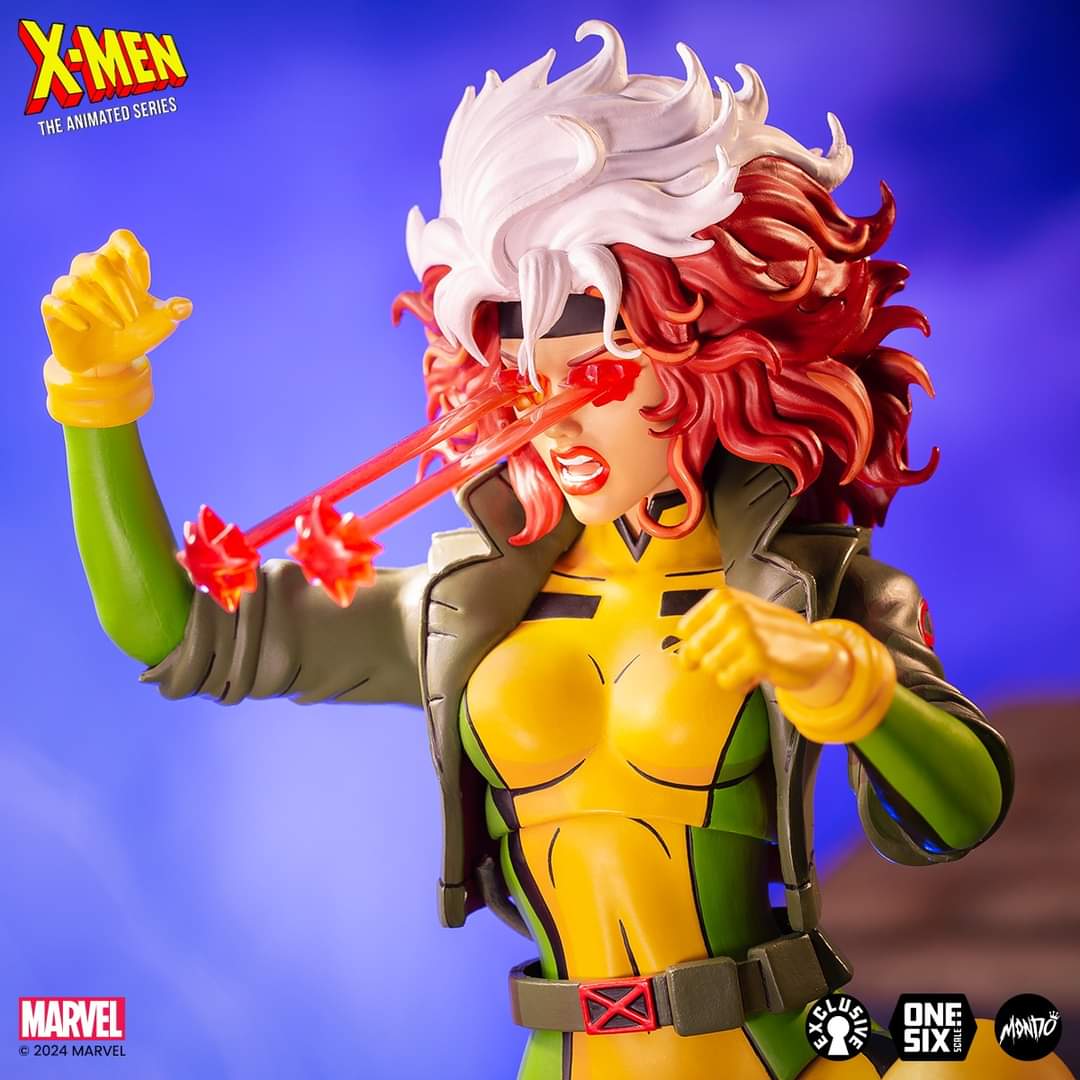 monstersngeeks's tweet photo. El #ObjetoDelDeseo del día de hoy es esta figura de #Rogue creada por Mondo. Tiene una altura de 30 cm e incluye en su edición exclusiva limitada 5 cabezas y cuatro pares de manos, dos más con efectos y un guante, así como una cabeza destruida de sentinela. (1/2) https://t.co/tHWGbeCHMl