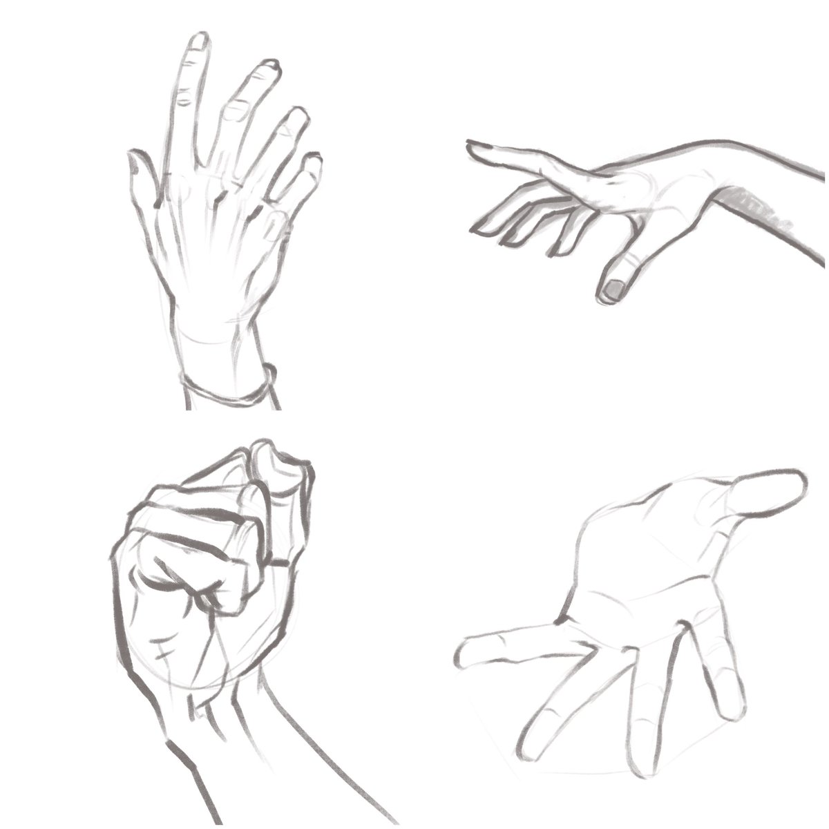 Practicing out of my comfort zone, starting with hands! ✨