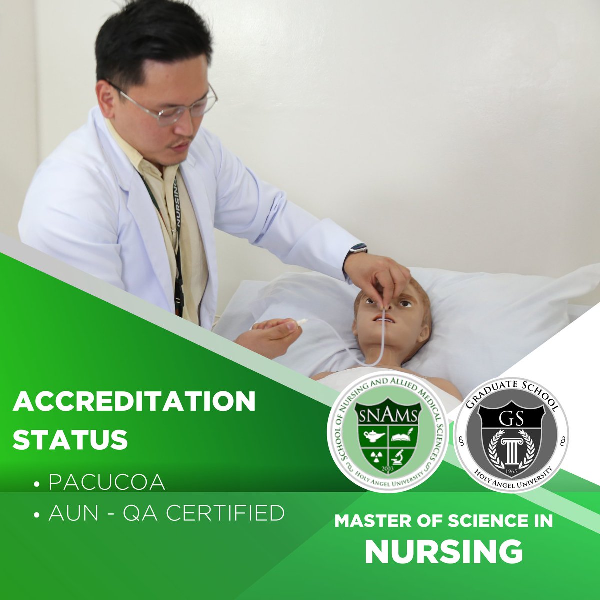 holyangel1933's tweet photo. Introducing the developed graduate program of the Master of Science in Nursing (MSN) designated for licensed practical nurses, and acknowledged as an initial step for nursing graduates and nurse educators.
#HAUBestMomentsHere
#Angelites https://t.co/5hTCiJsqZ2
