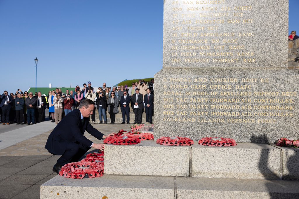In the Falkland Islands I paid my respects to all those who lost their lives during the conflict in 1982. We will never forget the incredible service of British forces. We will always support the Falkland Islanders’ rights, and their work to sustain the prosperous modern…