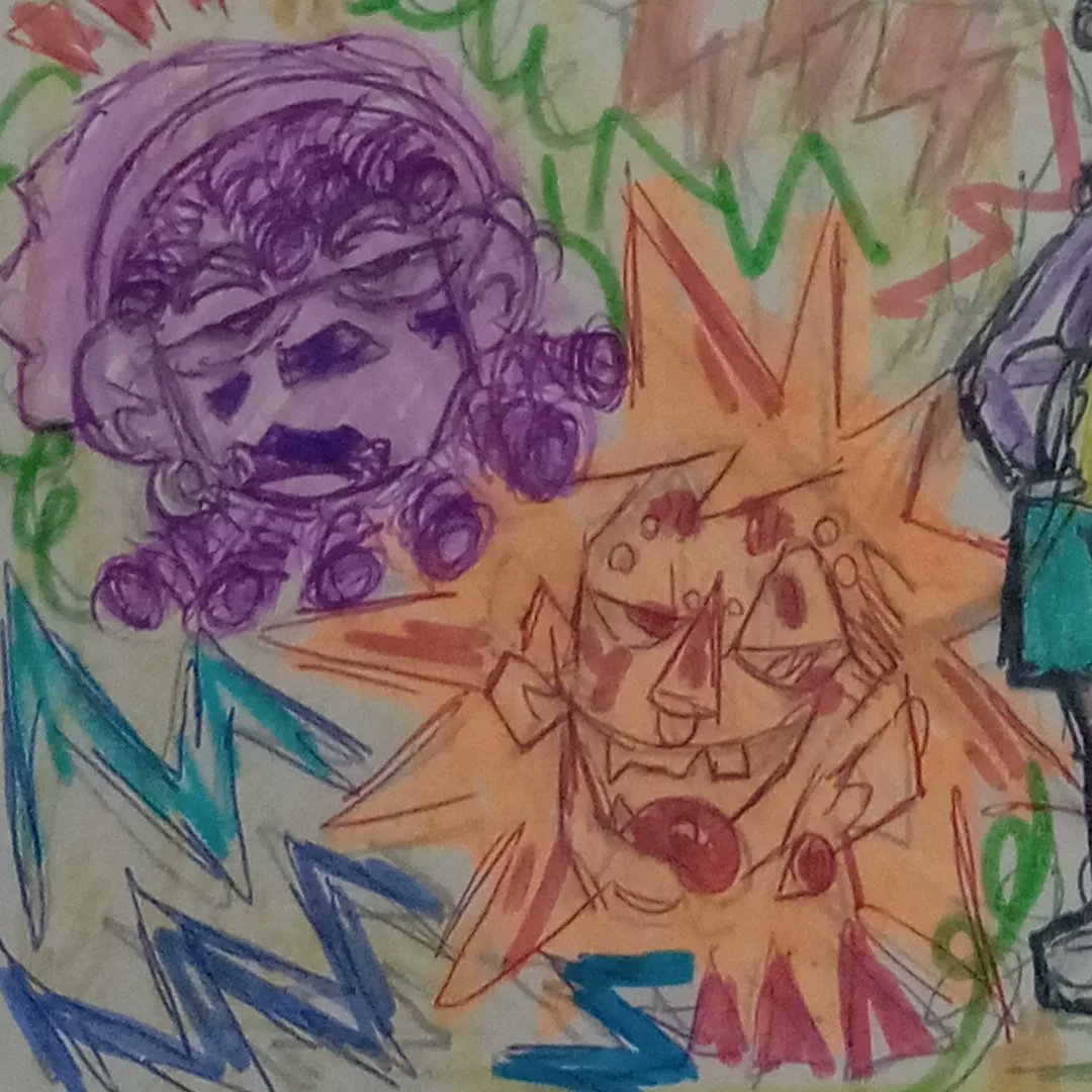 lobakhoyot's tweet image. primeiro dia de aula rendeu uma página no sketchbook 💥🧃😎
•
•
•
#doodle #sketch #schoolsketch #sketchbook #oc #originalcharacter