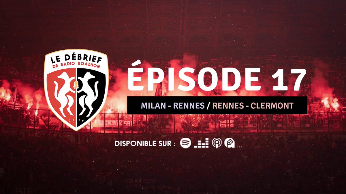 RadioRoazhon's tweet photo. 🎙 Retrouvez le Débrief de Milan/Rennes et de la victoire face au @ClermontFoot sur vos plateformes favorites !

🔽🔽🔽
Spotify : https://t.co/tmDgvjZ0Ip
Apple Podcast : https://t.co/a5JTGKh6Jm
Autres Plateformes : https://t.co/bI7DusWbBe

#SRFC #SRFCCF63  #ACMSRFC https://t.co/lnArIY93Rs