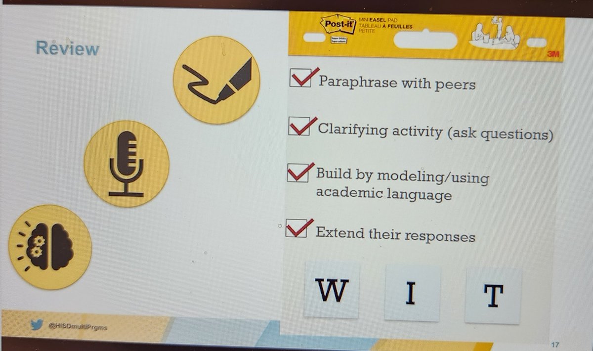 Ana L. Acosta🩵🇵🇷-🏠TX (@anlyacosta) on Twitter photo Excellent training: Multilingual Mini-sessions. I learned something new. I need to implement the WIT strategy during my Math lessons. @HISDMultiPrgms <a href="/MsCCaicedo/">Catalina Caicedo</a> <a href="/LingZhang_ML/">Ling Zhang</a> <a href="/Almeda_Elem/">Almeda Elementary</a> #MLMINISESSIONS Excellent training: Multilingual Mini-sessions. I learned something new. I need to implement the WIT strategy during my Math lessons. @HISDMultiPrgms <a href="/MsCCaicedo/">Catalina Caicedo</a> <a href="/LingZhang_ML/">Ling Zhang</a> <a href="/Almeda_Elem/">Almeda Elementary</a> #MLMINISESSIONS