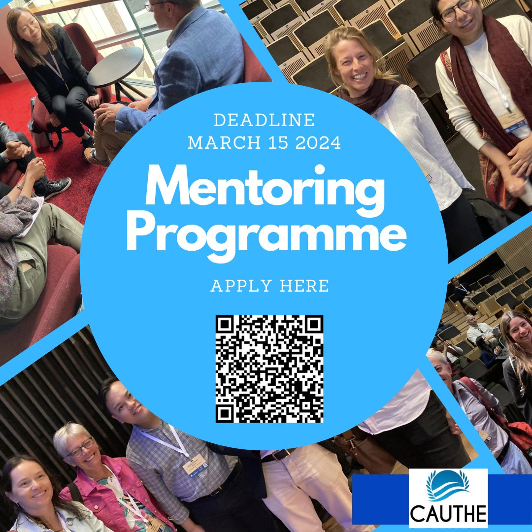 Calling for expressions of interest for mentees and mentors for the 2024 Mentoring Programme. Deadline 31 March 2024. cauthe.org/serv.../phd-ec…