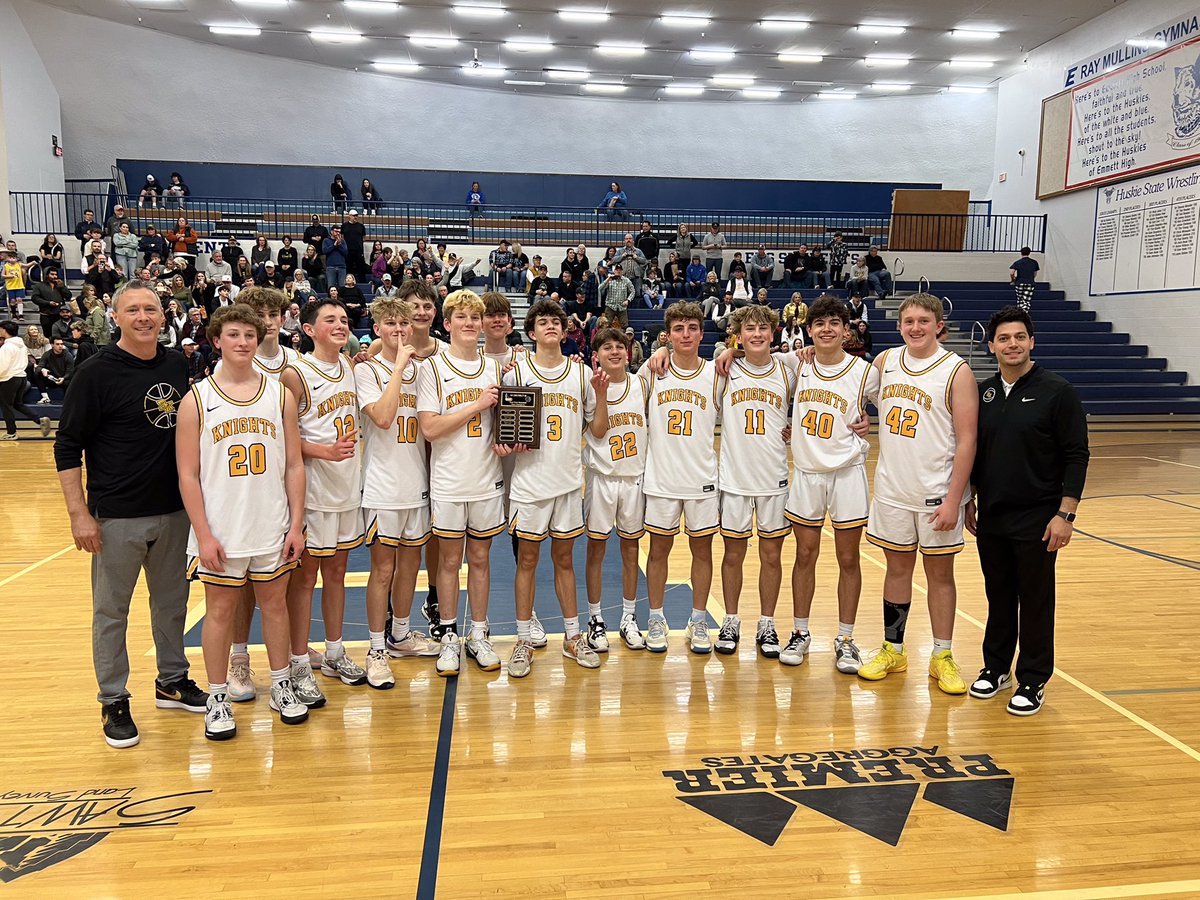 4A SIC Frosh District 🏀 Champions Congratulations Knights ⚔️🥇