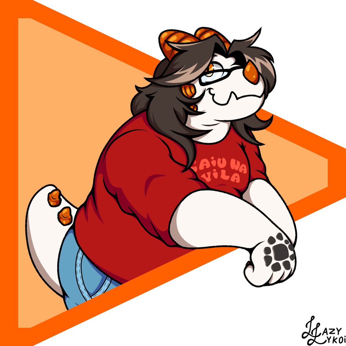 Como minha primeira arte no Twitter, desenhei o grandioso dragão de leite. Obaum Doragon! Demorei fazendo esse desenho por preguiça mas tá aí o menino.