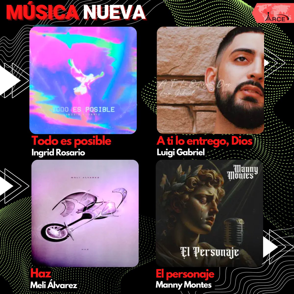 🎵 La semana pasada se lanzaron: 20 sencillos y 10 videoclips en la industria musical cristiana en español! 

👉 Con lanzamientos de: @majoydan, <a href="/kikepavon/">Kike Pavón</a>, <a href="/ingridrosario/">Ingrid Rosario</a>, y más.

🎙 Ya suenan en nuestras radios miembros.
__________________
#IndustriaMusical  #MusicaCristiana