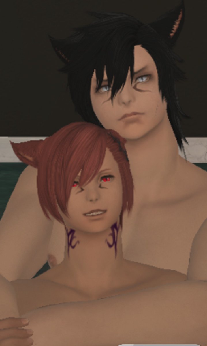 EndlessCrim89's tweet photo. @saficchi Senri’s 6'3 [1,92m] and a tad more than head taller than Raha :3 (His height - unnatural for Miqo’te - has both in-cannon and irl-reasons xD) https://t.co/Oh5NVFXbhr