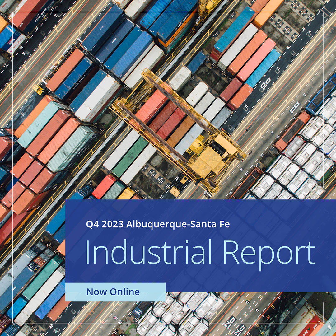 NOW ONLINE! Our Q4 2023 Industrial Report is available. Read it here: ow.ly/n2nV50QFqCP

#IndustrialMarket #quarterlyreport #commercialrealestate #commercialrealestatedevelopment #cre #colliersnewmexico @Colliers_NM