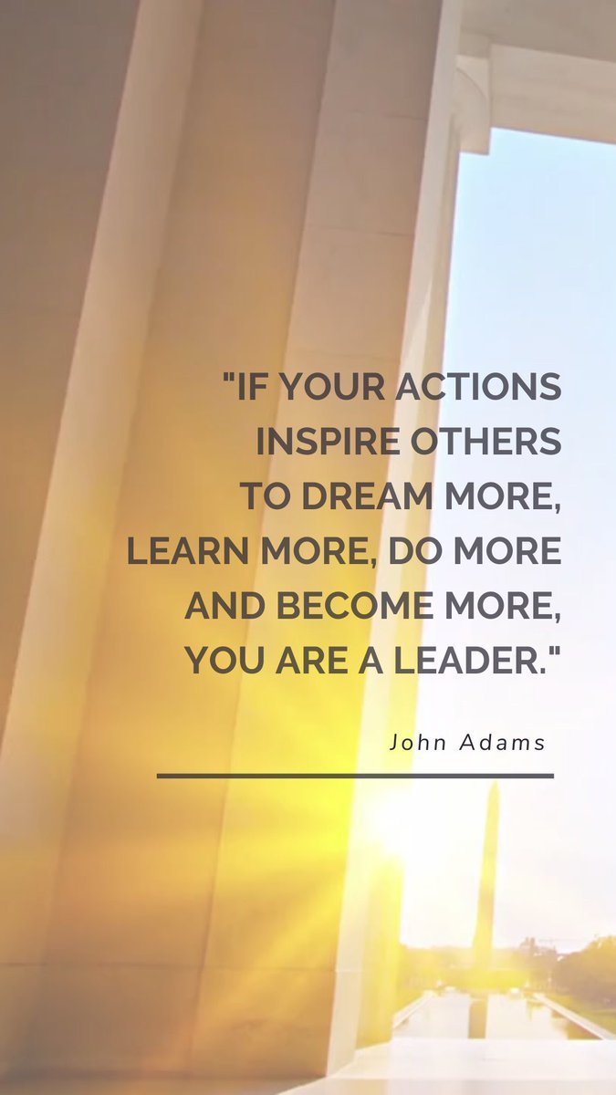 “If your actions inspire others to dream more, learn more, do more and become more, you are a leader.” – John Adams

Happy President's Day! Let's celebrate and honor the leaders who have shaped our nation and inspired us to strive for a better future.

#presidentsday