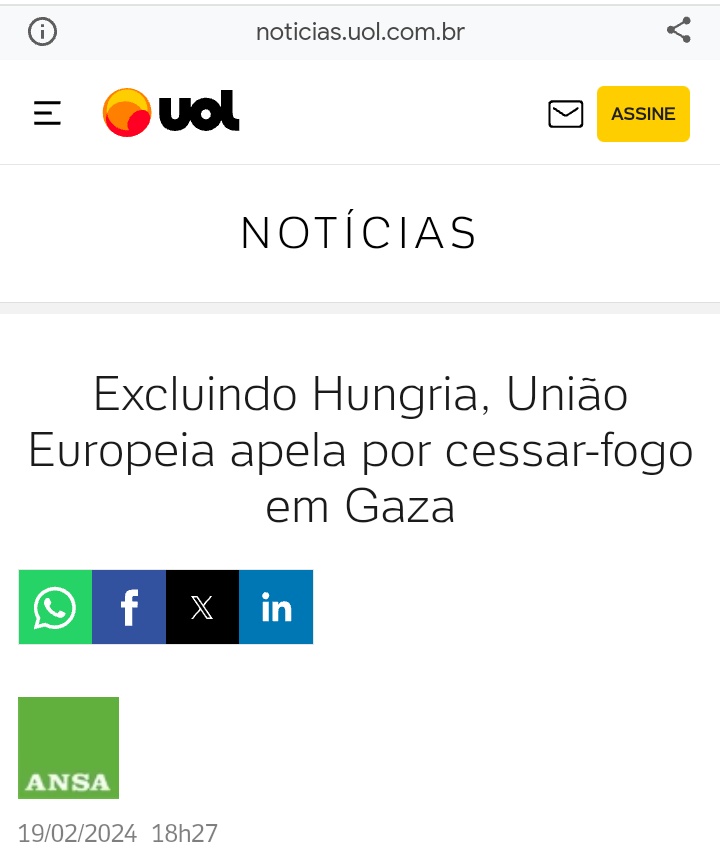 BOA NOTÍCIA Após FALA DE LULA TER CRITICADO GENOCÍDIO NA FAIXA DE GAZA UNIAO EUROPEIA CONCORDA COM CESSAR-FOGO EM GAZA. UNIÃO EUROPEIA SÃO A FAVOR DO TERRORISMO? LULA TEM RAZÃO LULA ESTA CERTO #LulaHoraDaColheita #LulaReestatizeEletrobras #AposentadosLutam @LulaOficial