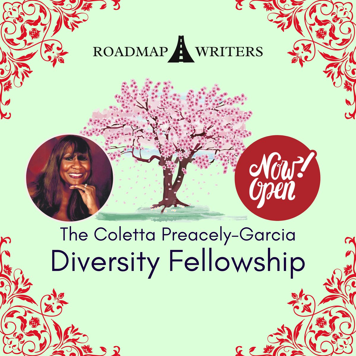 roadmapwriters's tweet photo. Roadmap Writers is proud to expand our monthly Diversity Initiative into the Coletta Preacely-Garcia Diversity Fellowship! 

Apply for free at the link below⬇️ https://t.co/2brDnzf7Ra