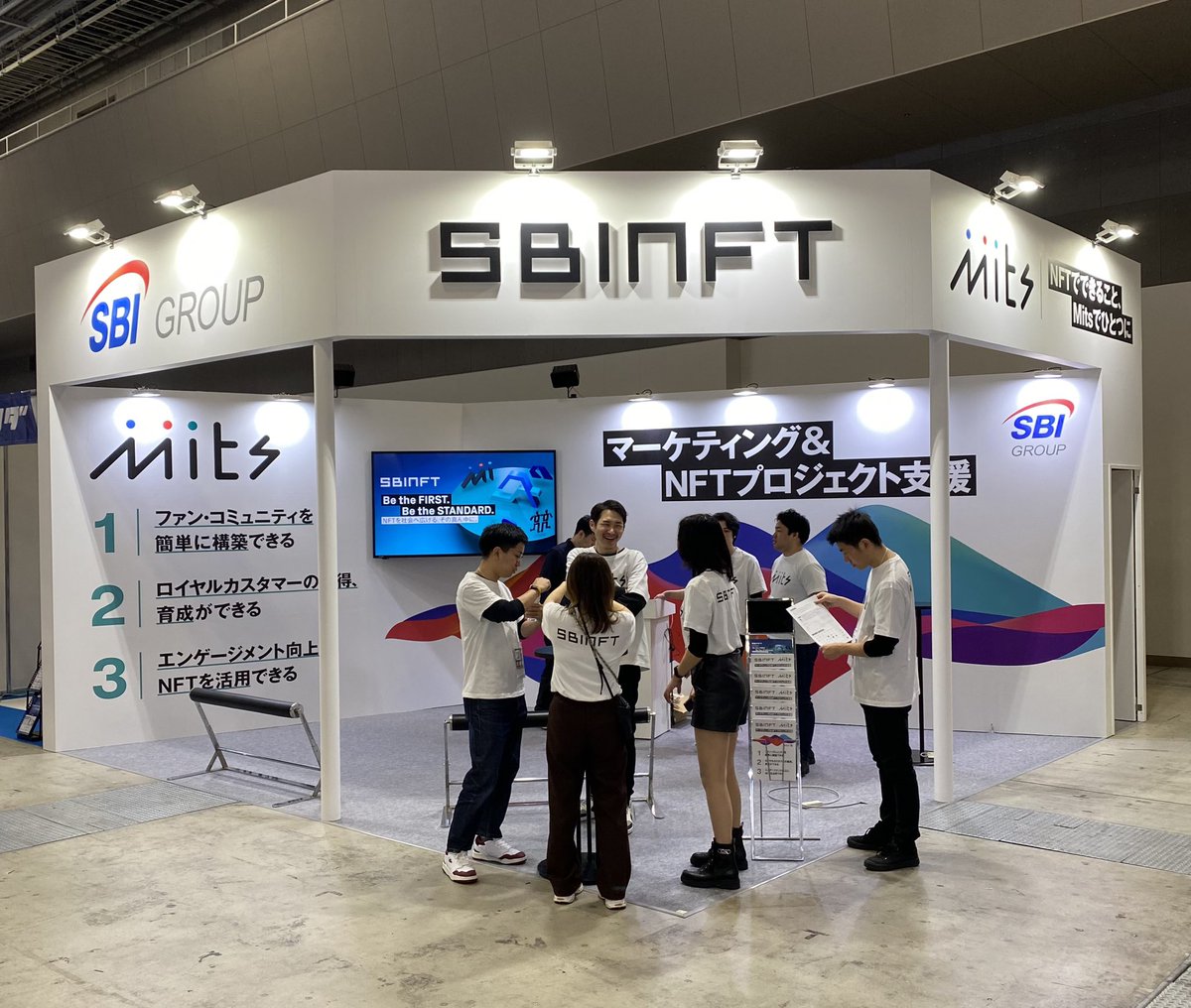 maskjiro's tweet image. SBINFTはビッグサイトの東7ホールで出展してます！
ぜひお立ち寄りください☀️

#JapanWeb3week