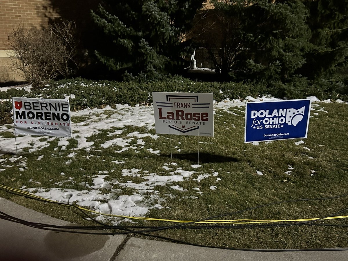 Hello from Findlay, Ohio, where are he Republican #OHSen candidates are about to debate.