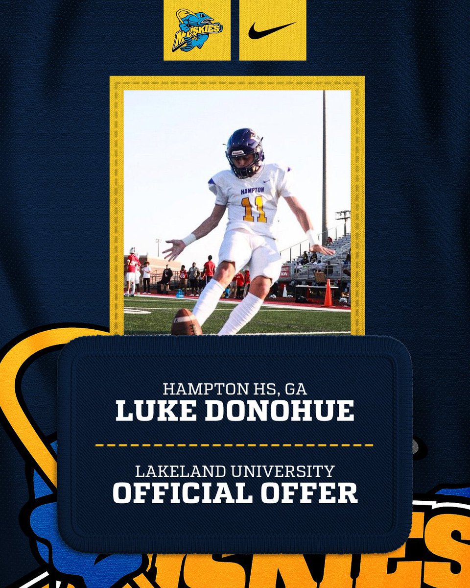 Luke Donohue (@lukedonohue_) on Twitter photo #AGTG After a great conversation with <a href="/Coach_Woody24/">Coach Woodson</a> Im blessed to receive an Offer from Lakeland University!!
<a href="/RecruitGeorgia/">Recruit Georgia</a> <a href="/HamptonFBall/">Hampton Football</a> <a href="/Cjoakley89/">Coach Oakley</a> <a href="/FabianWhylly/">Coach Fabian Whylly Ed.S</a> <a href="/mark_myers34/">Coach_Myers34</a> <a href="/ChadwickAshley4/">Chadwick Ashley</a> <a href="/NEGARecruits/">Northeast Georgia Recruits</a> #AGTG After a great conversation with <a href="/Coach_Woody24/">Coach Woodson</a> Im blessed to receive an Offer from Lakeland University!!
<a href="/RecruitGeorgia/">Recruit Georgia</a> <a href="/HamptonFBall/">Hampton Football</a> <a href="/Cjoakley89/">Coach Oakley</a> <a href="/FabianWhylly/">Coach Fabian Whylly Ed.S</a> <a href="/mark_myers34/">Coach_Myers34</a> <a href="/ChadwickAshley4/">Chadwick Ashley</a> <a href="/NEGARecruits/">Northeast Georgia Recruits</a>