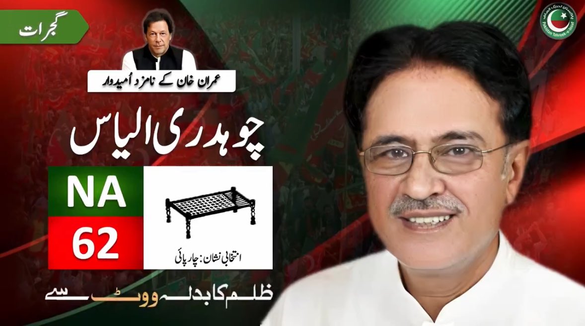 PTIPunjabPK's tweet photo. گجرات: #NA62 سے تحریک انصاف کے جیتے ہوئے امیدوار چوہدری الیاس اغواء، چوہدری الیاس جہلم سے اسلام آباد جا رہے تھے کہ ان کو اغواء کر لیا گیا۔
#MandateThieves
#LawlessPakistan
#ساڈا_حق_ایتھے_رکھ https://t.co/I1dPOYPbi3