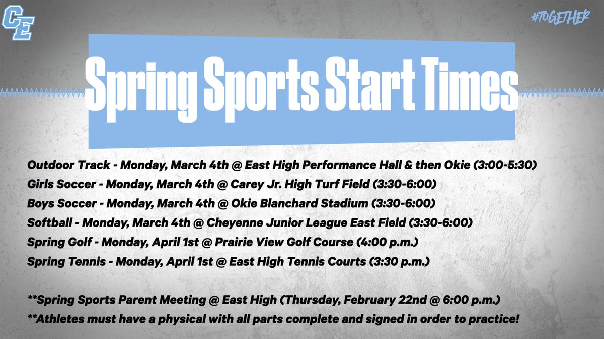 East High Athletics tweet media