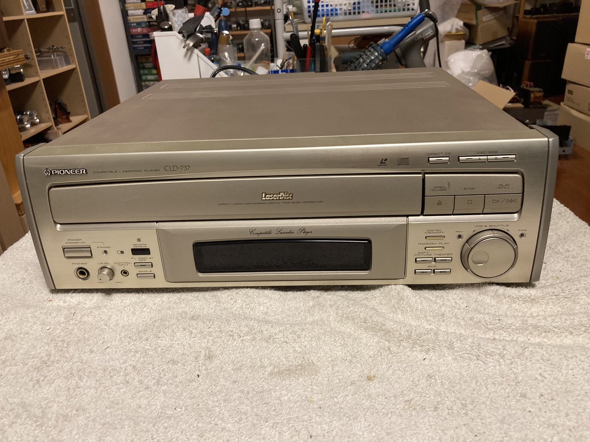 パイオニア　LDプレーヤー　CLD-737  レーザーディスク  通電OK CLD-737 ｜パイオニア レーザーディスクプレーヤー｜中古品