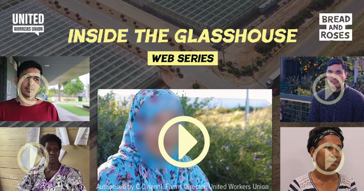 WATCH NOW: uwu.org.au/series 'A Workplace that Breaks Bodies'- Episode 2 of Inside the Glasshouse. Since #Perfection12 lodged a sexual assault case against Perfection Fresh, other Perfection farm workers have started sharing their stories. #ausunions @woolworths @Coles