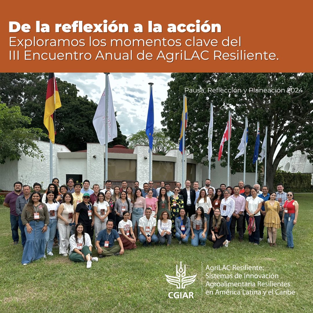 Revive los mejores momentos del III Encuentro Anual de #AgriLACinitiative. 68 asistentes entre equipo técnino, científicos y socios de Mexico, Honduras, Guatemala, Peru y Colombia unidos por la construcción de redes de resiliencia en nuestra región. rb.gy/zzbjql
