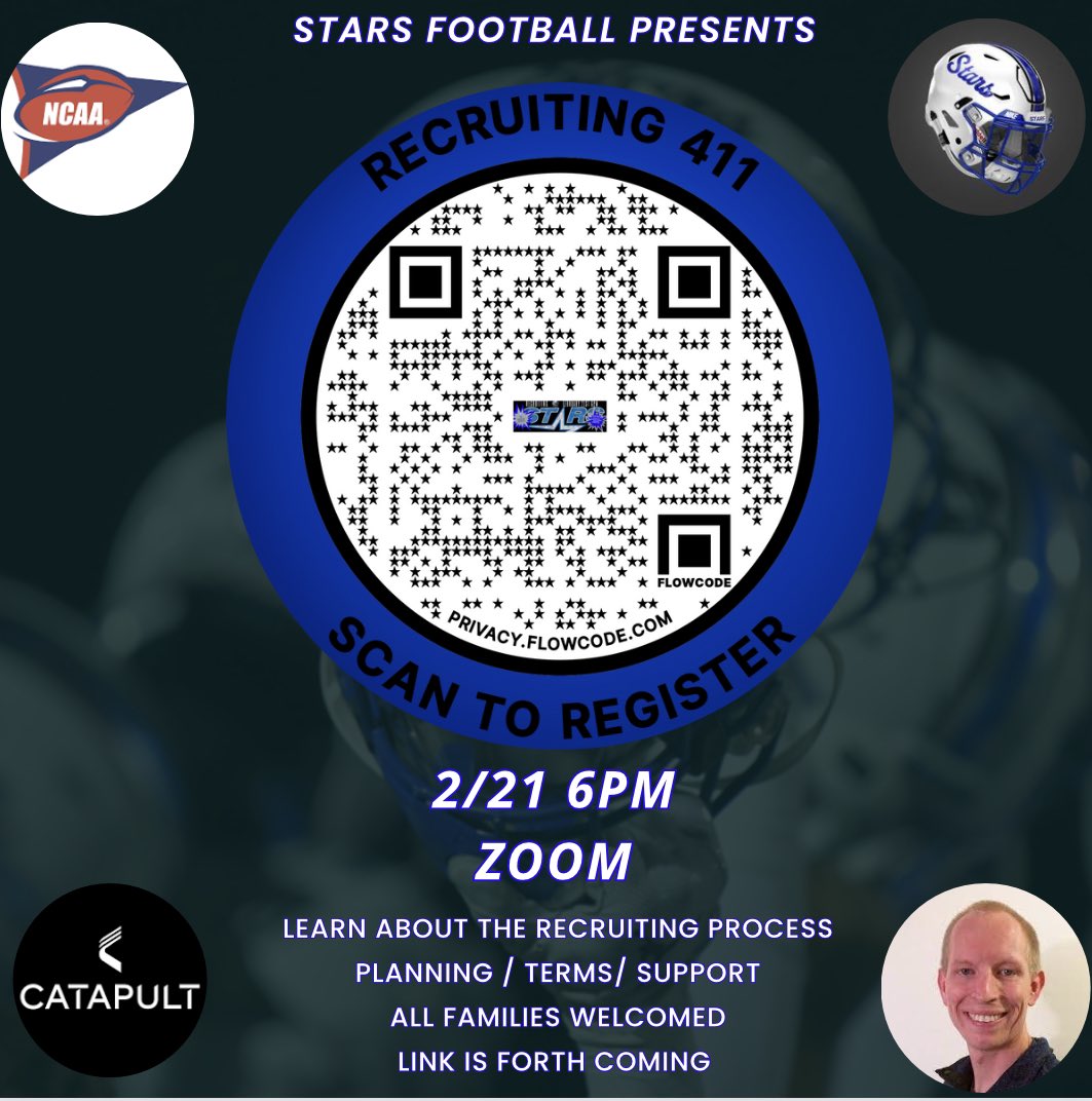 🚨Recruiting 411 Zoom 2/21 6pm 🔗 Register NOW 🎙️@Bryan_Ault Of Catapult Midwest 🤓 learm about all things recruiting ⏺️ meeting will be recorded 📱must register to receive link