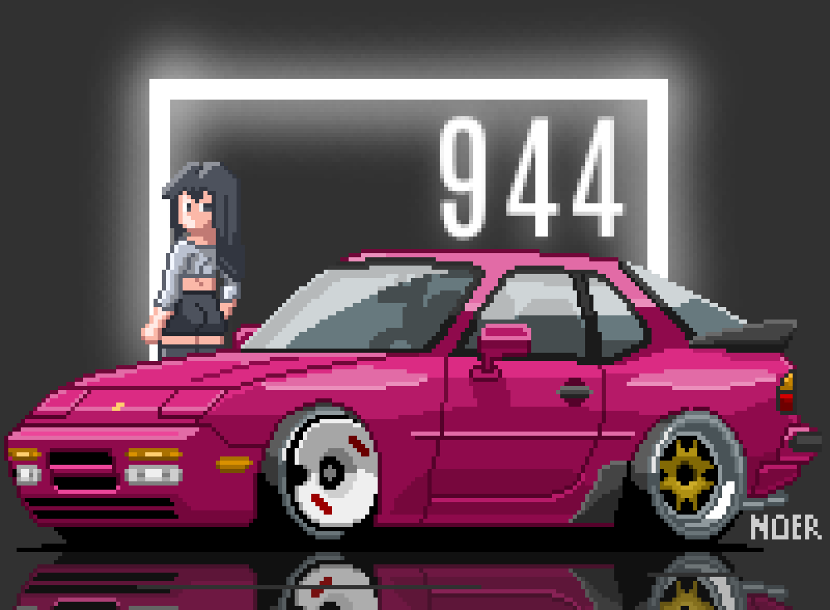 Porsche 944 pixel art #Porsche #pixelartist #Pixels #pixelart #自動車