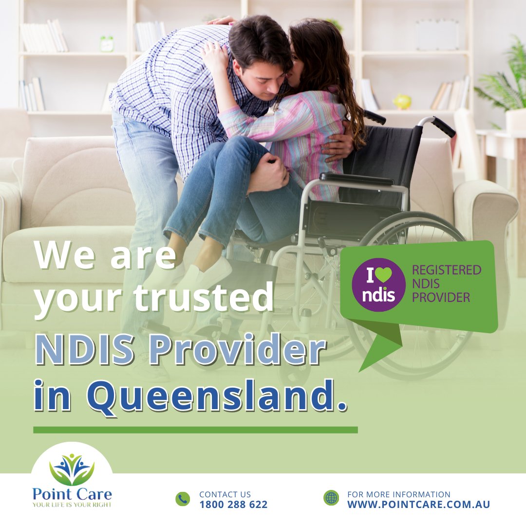 As your trusted NDIS Provider in Queensland, we're here to bring exceptional care and support to your doorstep. Experience reliability, compassion, and personalised service with Point Care. 

 #InclusiveNDIS #AccessibleSupport #NDISCommunity #DisabilitySupport #PointCare