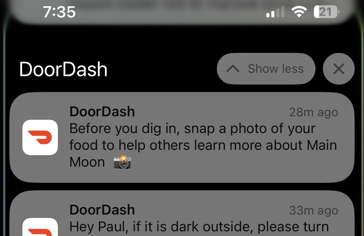 bigballerP's tweet photo. left my first review on door dash👍 https://t.co/M6jEu8GP4a