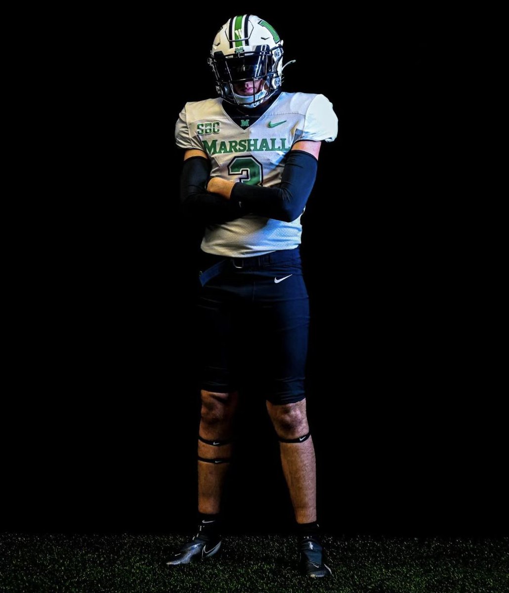 Got my photos back from my Visit to Marshall. <a href="/herdfb/">Marshall Football</a> fans let me know how I look in the Green and white? #WeAreMarshall #ThunderingHerd