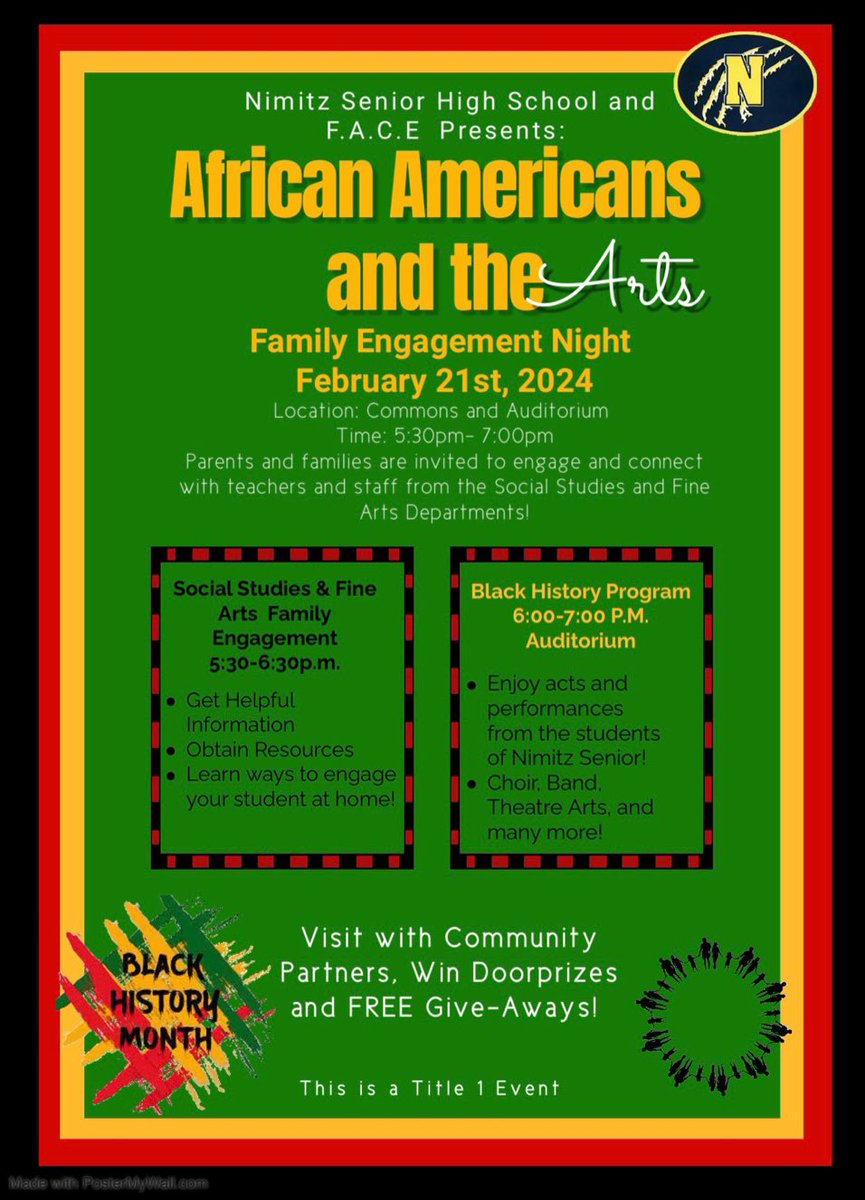 Walter Stewart (@mrwstewart) on Twitter photo Please join the staff <a href="/NimitzHS_AISD/">Nimitz High School</a> for a Family Engagement Night scheduled Wednesday, February 21, 2024. The start time is 5:30 p.m.
#BuildingOnOurSuccess! Please join the staff <a href="/NimitzHS_AISD/">Nimitz High School</a> for a Family Engagement Night scheduled Wednesday, February 21, 2024. The start time is 5:30 p.m.
#BuildingOnOurSuccess!