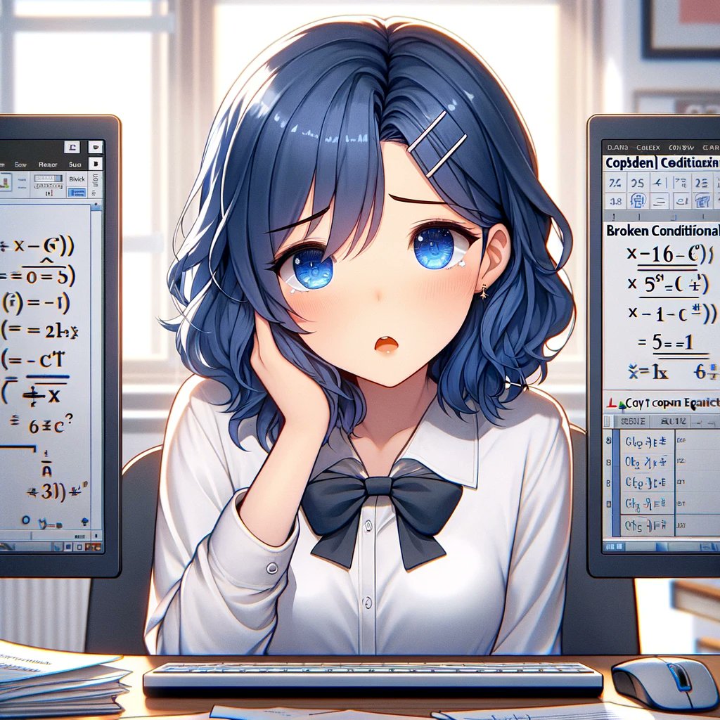 fumokmm's tweet image. #あるあるがある #Excelあるある
自分が過去に作った数式を誰かがコピーに失敗し、条件付き書式が壊される