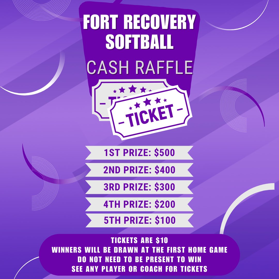 FortRecoverySB's tweet photo. Softball Fundraiser: Contact any player or coach for tickets. You can also contact Coach Schoen at 419-733-1281. https://t.co/VKWUQi1tXf