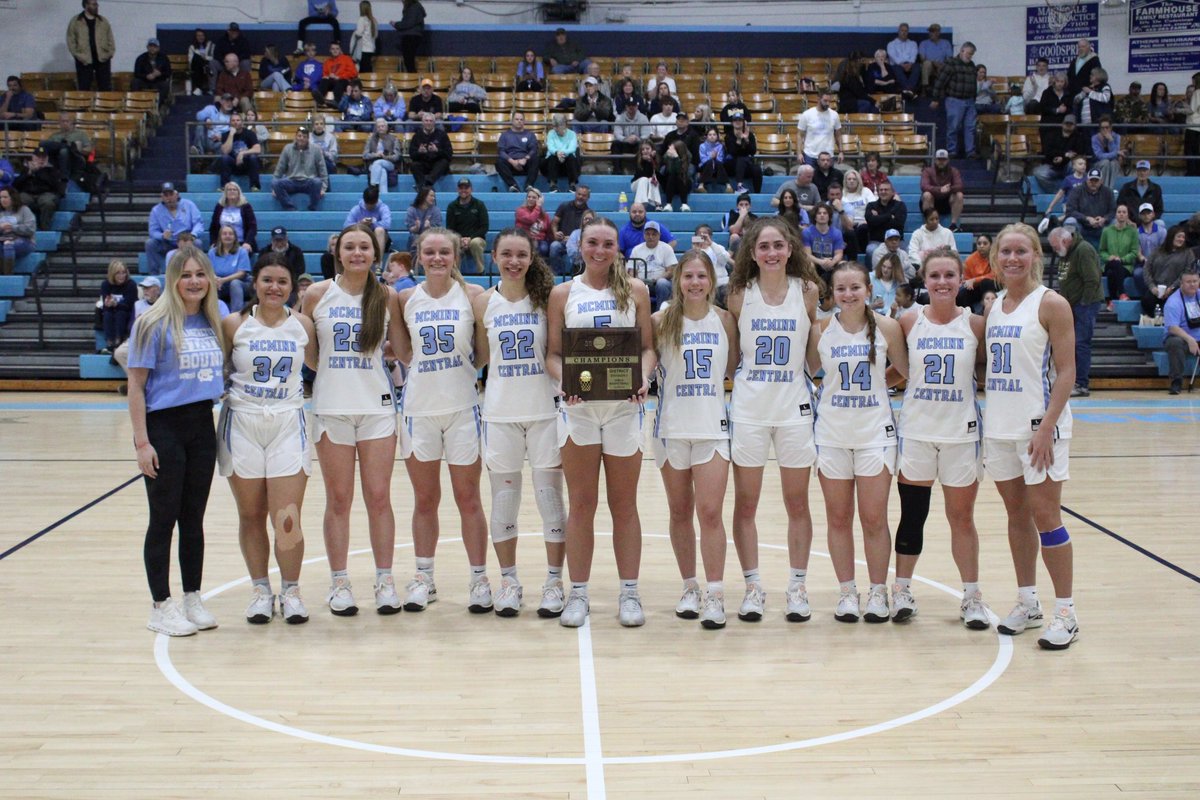 3-2A GIRLS 🏆 FINAL | McMinn Central 74, Meigs County 33 

McMinn Central wins its third consecutive district championship in style. 

Molly Masingale: 27 points, 7 rebounds, 3 blocks (6 3PM)
Karina Bystry: 26 points, 9 rebounds, 5 assists (5 3PM) 

@dpasports
