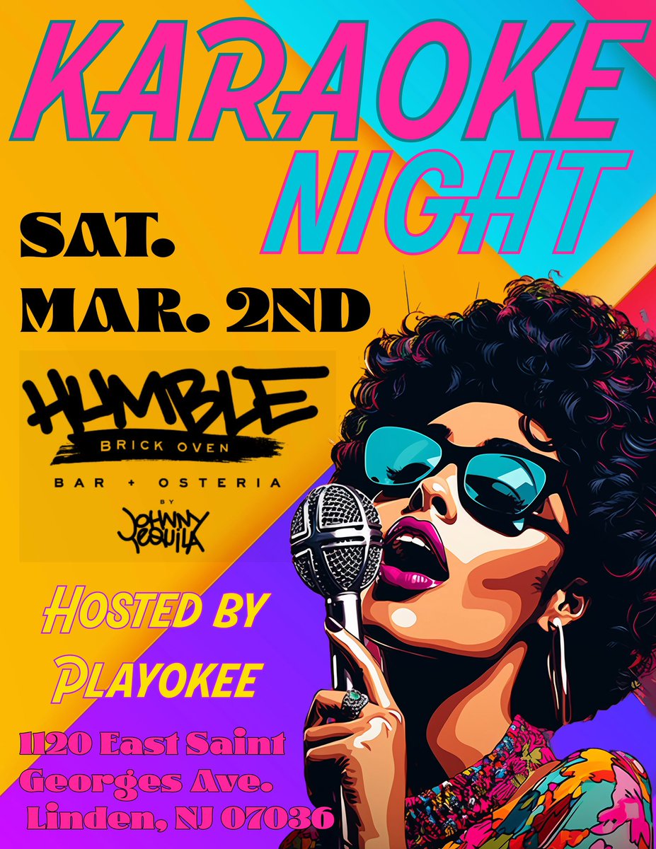 GoldenChild_Ent's tweet photo. Come join us for a night of singing, laughter, and good vibes at HUMBLE BRICK OVEN BAR + COCINA. Grab your friends, pick your favorite songs, and get ready to take the stage! Whether you're a seasoned karaoke pro or a first-timer, this event is perfect for everyone. https://t.co/XeGbxOdAJz