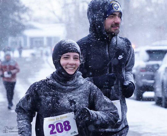 A little snow never hurt anyone! This weekend’s race: The Gril-mato. Rewarded with grilled cheese and tomato soup!🥪🍜