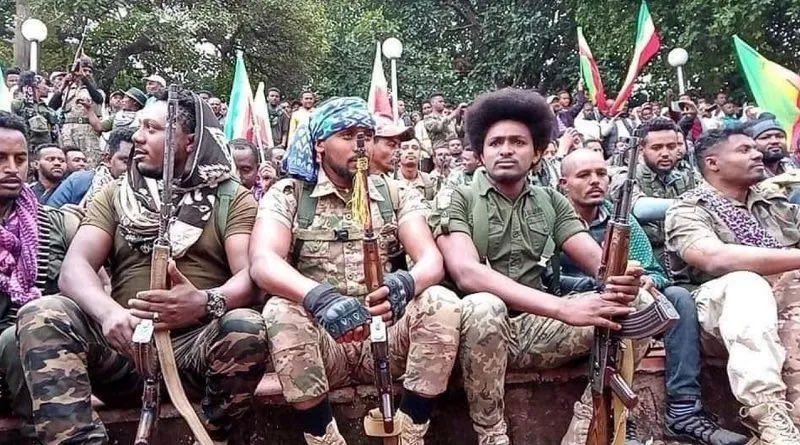 ሰበር  ዜና:-

80% የአማራ ጠቅላይ ግዛቶችን ተቆጣጥሮ የሚገኘውና ላለፉት ሰባት ወራት እያስተዳደረ ያለው የፋኖ ሀይል ከተማ ውስጥ መሽጎ የሚገኘውን የፋሺስቱን ጨፍጫፊ ሰራዊት ከክልሉ ላንዴና ለመጨረሻ ግዜ ጠራርጎ ለማውጣት መደበኛ ውጊያ ሊጀምር