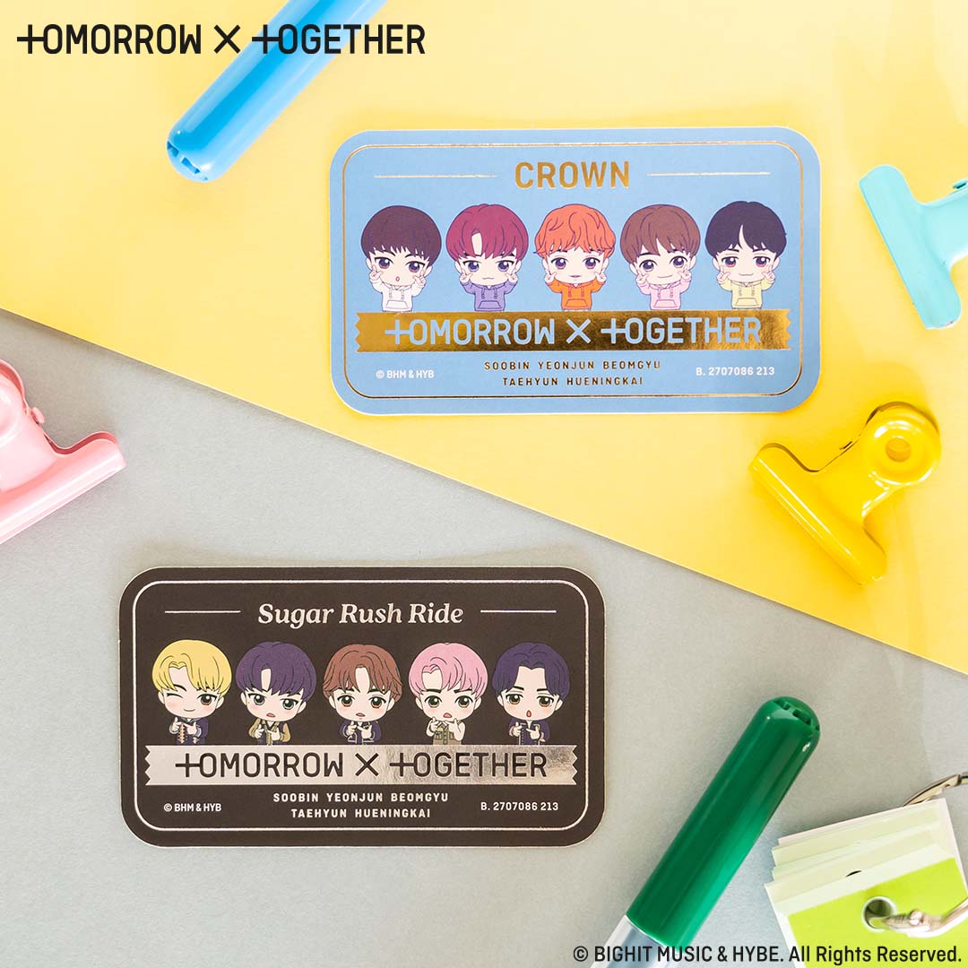 TOMORROW_X_TOGETHER」のステッカー！ シークレットを大公開