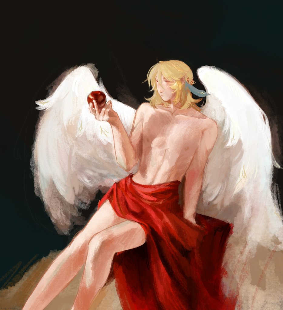 kapivaee's tweet image. angel #Kaveh 
#Genshinlmpact