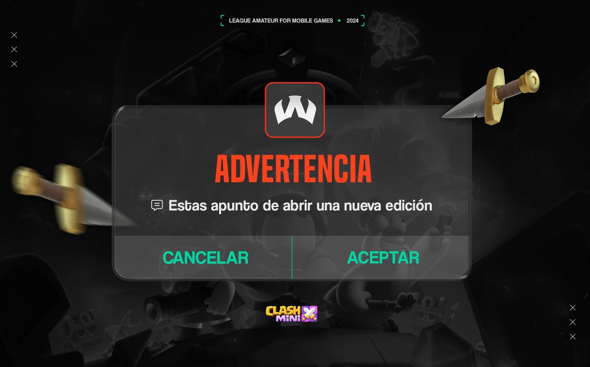 ⚠️ ADVERTENCIA // <a href="/ClashMini/">Clash Mini</a> ⚠️

💬 La competencia que esta por llegar podria innovar el COMPETITIVO

#WeAreWarriors