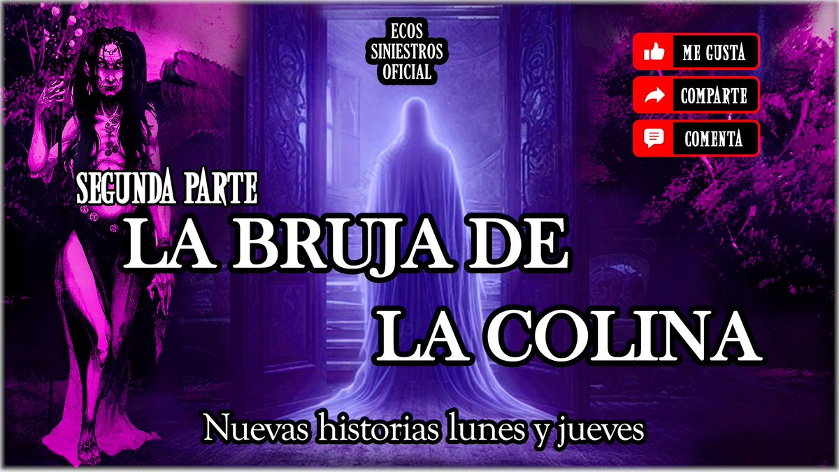 EcosSiniestrosO's tweet photo. Ya está la segunda parte de #LaBruja de la colina. No te la pierdas. Suscríbete y comenta si te gustó.
https://t.co/opxr8OUWbJ
#ecossiniestrosoficial #cuentosdeterror #Escúchalo #brujas #colina https://t.co/HLIygvhkxy