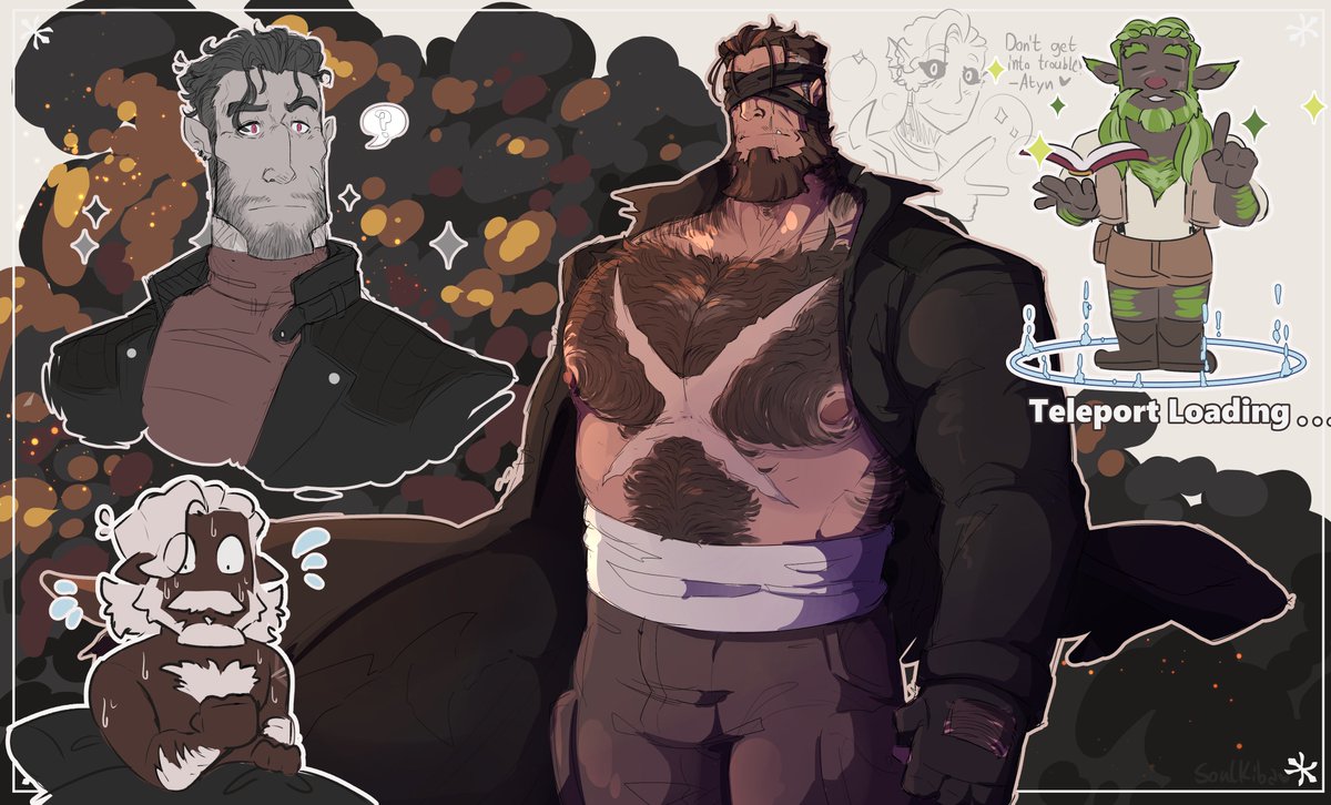 SoulKiba's tweet photo. DnD Sketch Sheet! ✨ https://t.co/NO3MD4n7ko