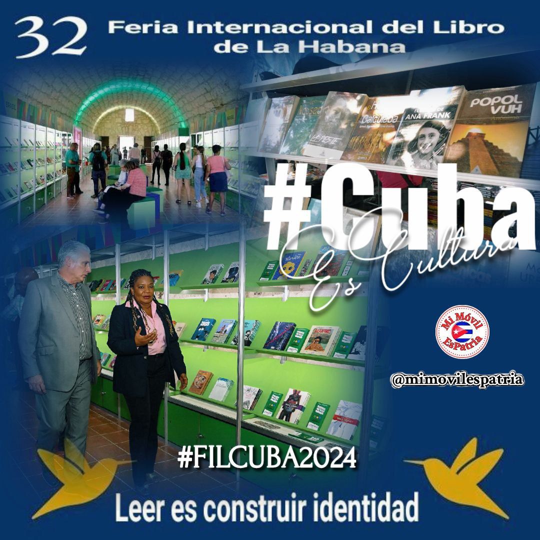 No te pierdas la oportunidad en el maravilloso mundo de la literatura, la Feria Internacional del Libro. Descubre nuevas historias, conoce autores favoritos y disfruta de actividades culturales para toda la familia. ¡Te esperamos #FILCUBA2024!

#CubaEsCultura
#MiMóvilEsPatria