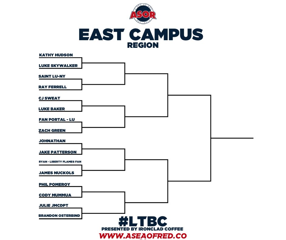 ASORPodcast's tweet image. It’s TIME! Here are your brackets. Voting for round one begins tomorrow at 9 am EST. #LTBC