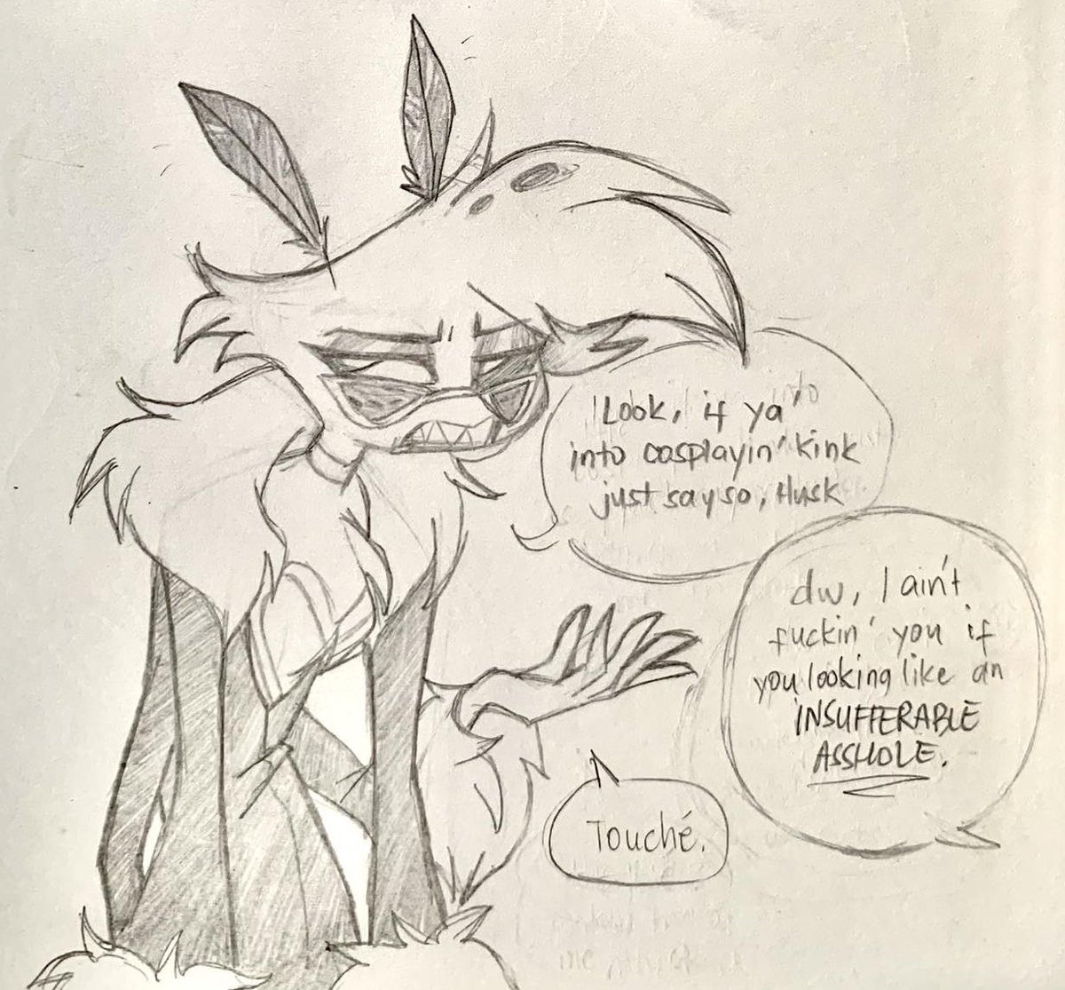 What that feathers do?

#angelhusk #angeldust #angeldustxhusk #huskerdust #HuskerDustWeek2024 #husker #huskerdustfanart #huskerhazbinhotel #angeldustfanart #HazbinHotel #HazbinHotelAngelDust #HazbinHotelAngel #angelhusk #angeldust #angeldustxhusk #huskerdust #HazbinHotelComic