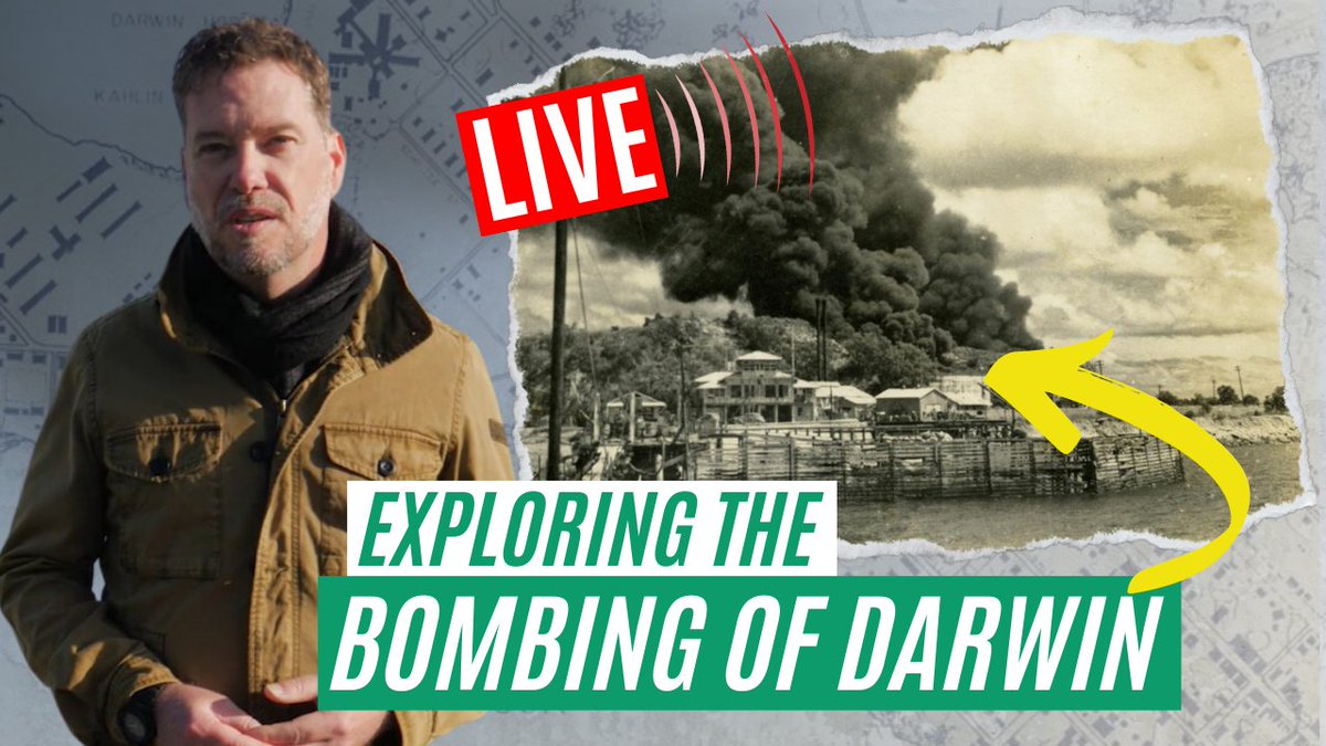 NEW LIVE EVENT: This week marks the 82nd anniversary of the Bombing of Darwin. Join me on YouTube Live this THURSDAY at 6pm Sydney time (7am London) to discuss the first and largest Japanese attack on Australia in #WW2. Join here: youtube.com/live/ftJdX4_Km…